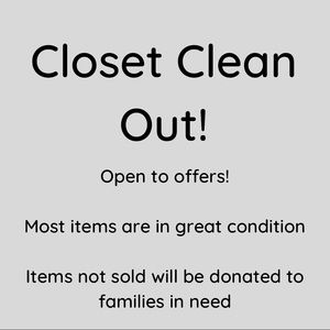 Women, men, teen, kids clothing / accessories